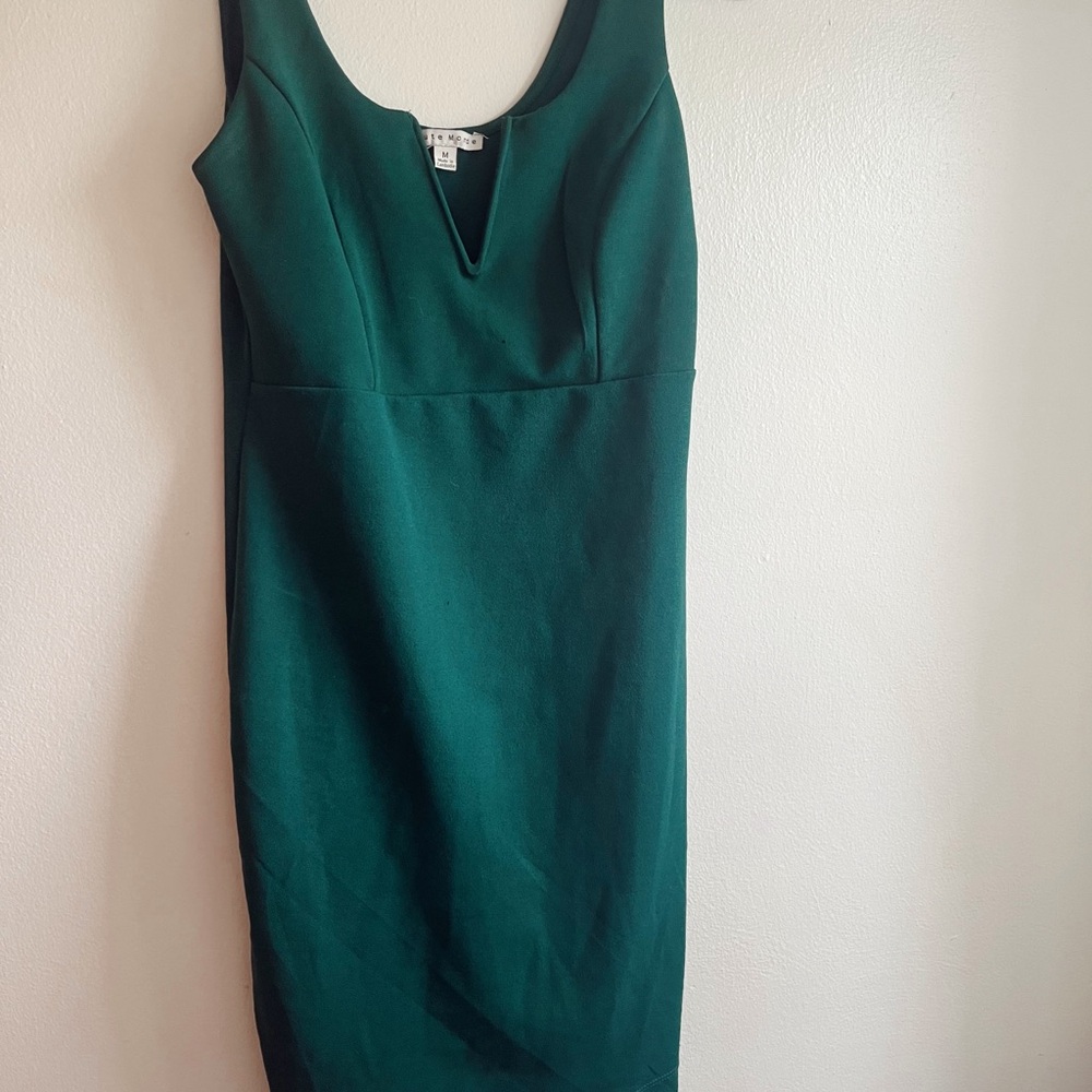 Haute Monde Green Sheath Midi Dress cocktail